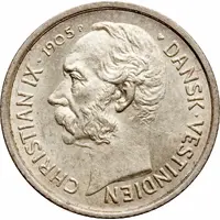 10 Cents / 50 Bit - Christian IX