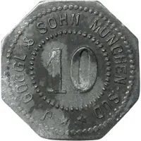 10 Pfennigs - München J. Göggle & Sohn
