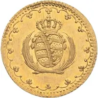 1 Pfennig - Frederick August I Gold pattern strike