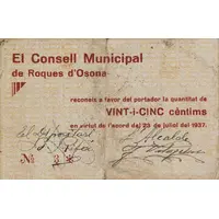 25 Céntimos Roques d'Osona