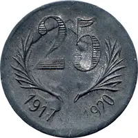 25 Centimes - Chambres de Commerce - Hérault [34] Zinc, distant dates