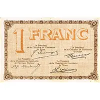 1 Franc - Chambre de Commerce du Puy-de-Dôme 63