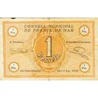 1 Peseta Premià de Mar