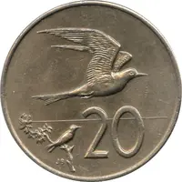 20 Cents - Elizabeth II 2nd portrait, Fairy Terns