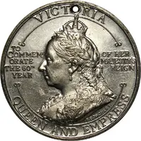 Medal - Victoria Diamond Jubilee, Cape Colony, white metal