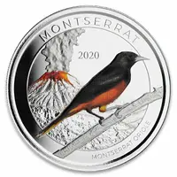 2 Dollars - Elizabeth II Montserrat Oriole, Colored