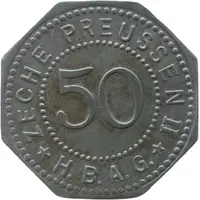 50 Pfennigs - Lünen Zeche Preussen II H.B.A.G.