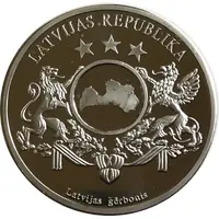 Medal - European Currencies Latvia
