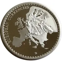 Medal - European Currencies Latvia
