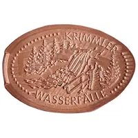 Elongated coin - Krimmler Waterfall