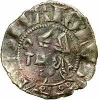 Denier anonymous Lord of Bourbon, lilies and shell