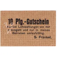 10 Pfennig S. Fränkel