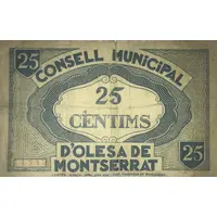 25 Céntimos Olesa de Montserrat