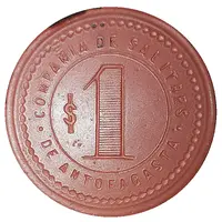 1 Peso - Compañia de Salitres de Antofagasta