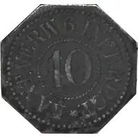 10 Pfennig - Amberg Kantinenverwaltung 6. Inft. Regt.