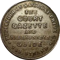 Medal - Victoria The Court Gazette and Fashionable Guide