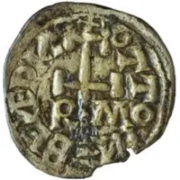 Denier - Benedict VI / Benedict VII and emperor Otto I / Otto II cross, St. Peter bust