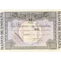 1000 Pesetas Banco de España - Bilbao