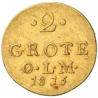 2 Grote - Peter Frederick Louis Gold Pattern