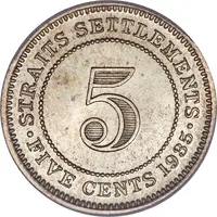 5 Cents - George V