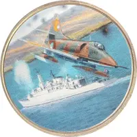 Medal HMS Antelope, Silver plated