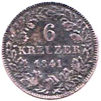6 Kreuzers - Frederick William Constantin