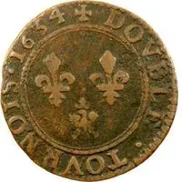 Double Tournois - Charles I 6th type