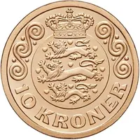 10 Kroner - Margrethe II 6th portrait