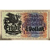 1.05 Goldmark / 1/4 Dollar Stadtsparkasse