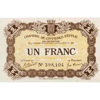 1 Franc - Chambre de Commerce d'Épinal [88]