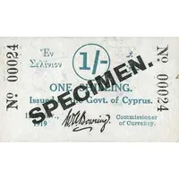 1 Shilling Cut piece of 2 Shillings