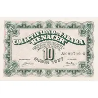 10 Pesetas Fabara