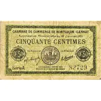 50 Centimes - Chambre de Commerce de Montluçon - Gannat 03