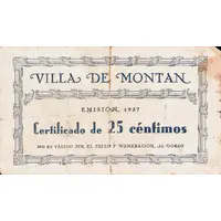 25 Céntimos Montán