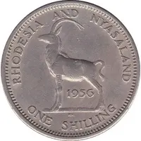 1 Shilling - Elizabeth II 1st portrait