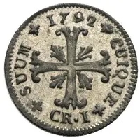 1 Kreuzer - Frederick William II date between SUUM and CUIQUE