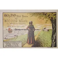 500 000 Mark Nordmark-Lotterie overprint