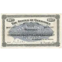 10 Shillings / 12 Francs