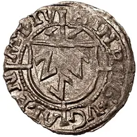 1 Schilling - Heinrich von Galen and Wilhelm von Brandenburg Riga, flat top