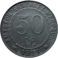 50 Pfennig - Marbach Friedrich Schiller
