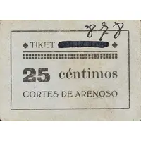 25 Céntimos Cortes de Arenoso