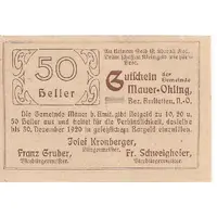 50 Heller Mauer-Öhling