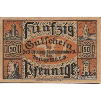 50 Pfennig Detaillisten-Vereinigung der Bezirke Witzenhausen, Oberkaufungen, Lichtenau, Großalmerode