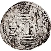 Drachm - Kidarites Sassanian style, type 14, var. 3, Gandhara mint