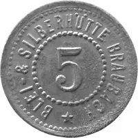 5 Pfennigs - Braubach Blei- and Silberhütte