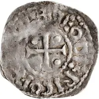 Denier - Theoderic II Temple