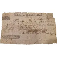 1 Pound Salisbury and Shaftesbury Bank