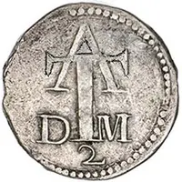 2 Tangas - Filipe III Goa mint, date obverse