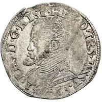 1/5 Daalder '1/5 Philipsdaalder' - Philip II bust left
