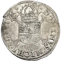 1/5 Daalder '1/5 Philipsdaalder' - Philip II bust left